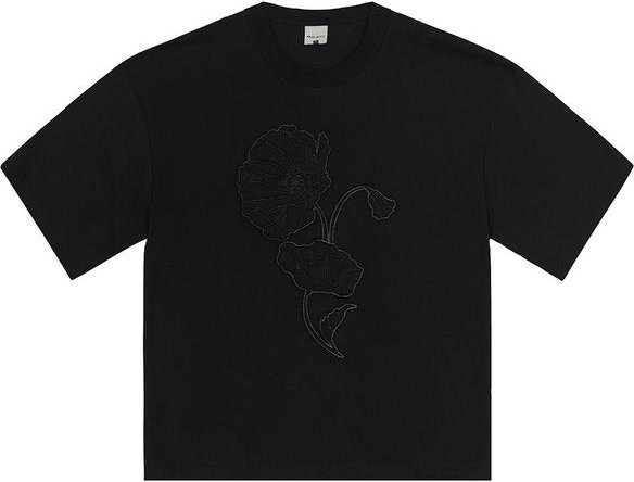 Blusa Ampla Bordada Preto