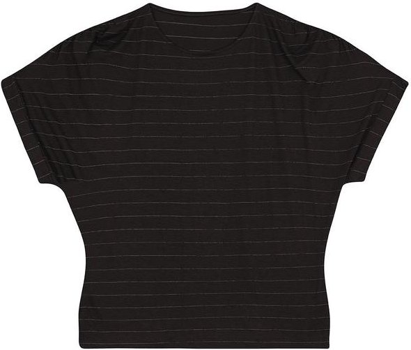 Blusa Ampla em Viscose Texturizada Preto