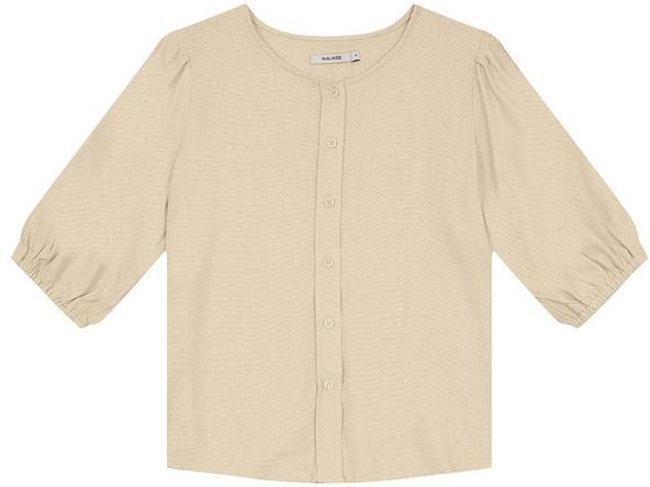 Imagem principal Blusa Reta em Viscolinho Bege Claro Malwee Malwee