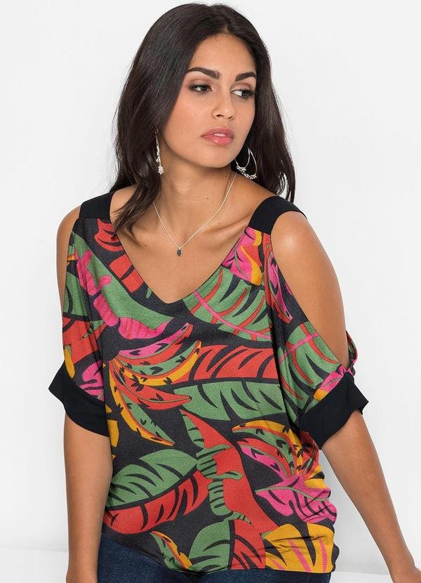 Imagem principal Blusa Tropical em Malha Crepe bonprix bonprix