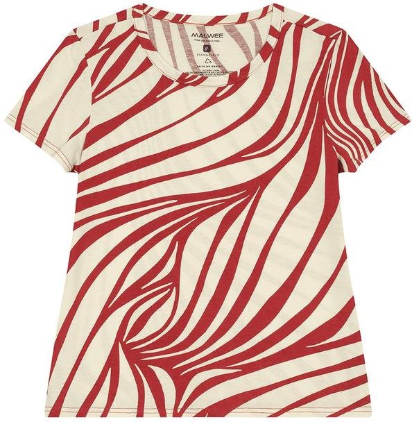 Blusa Abstrata Fine Line Off White