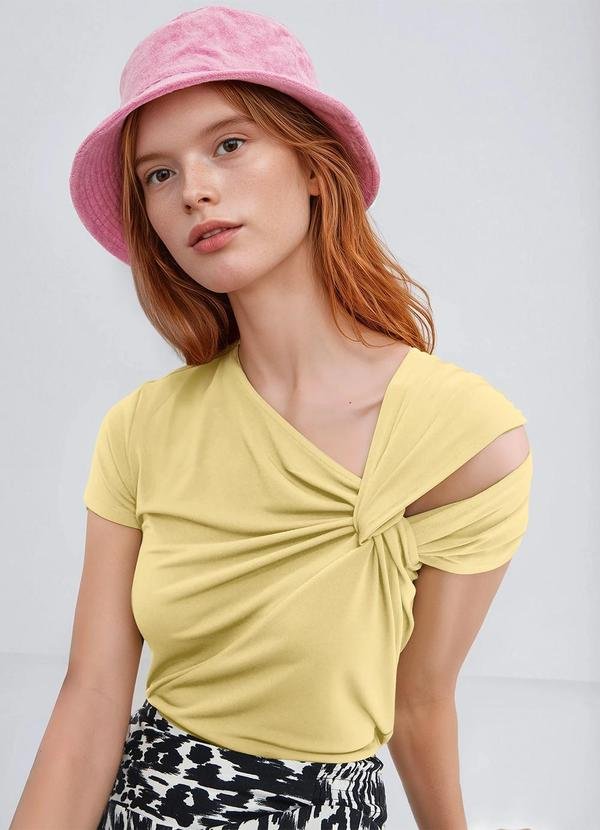 Imagem principal Blusa Amarelo Claro em Malha de Viscose bonprix bonprix
