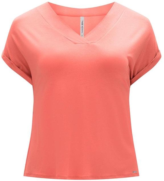 Imagem principal Blusa Básica com Decote em V Laranja Lunender Mais Mulher Lunender Mais Mulher