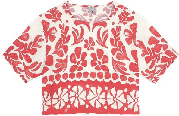 Imagem principal Blusa Branca Box Tropical em Viscose Malwee Malwee