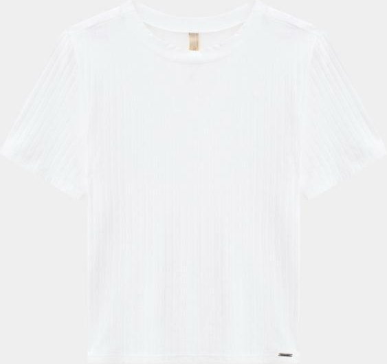 Imagem principal Blusa Canelada Básica Branco Lunender Lunender