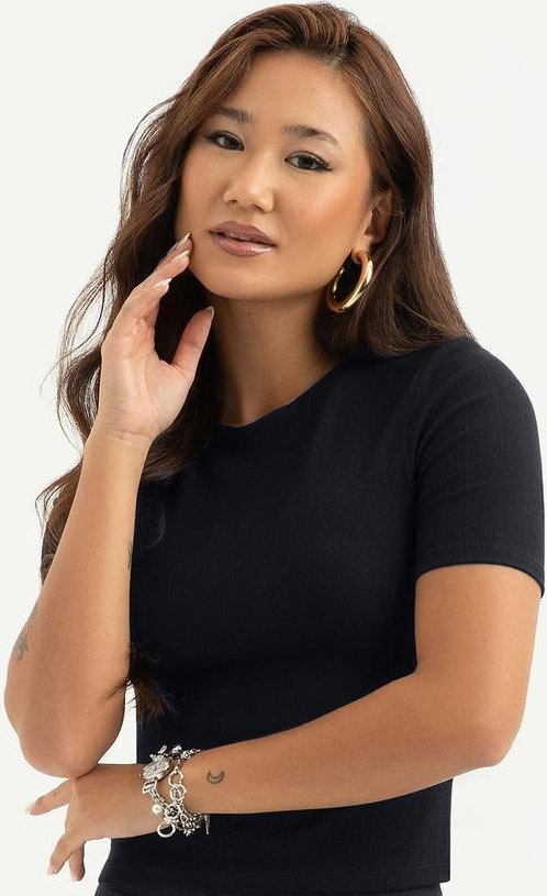 Blusa Canelada Preto