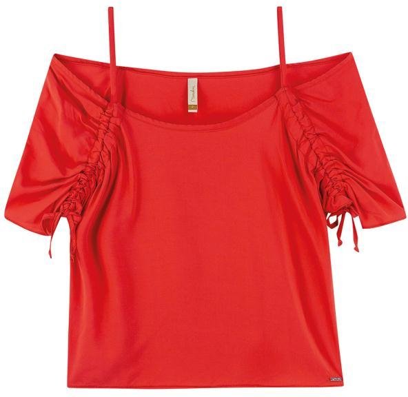 Imagem principal Blusa Criativa Comfy Ciganinha Vibrante Vermelho Marialícia Marialícia