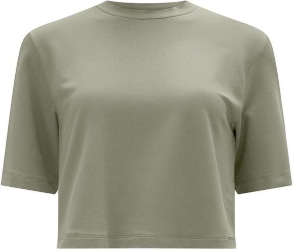 Imagem principal Blusa Curta Básica Mangas Curtas em Malha Verde Lunender Lunender