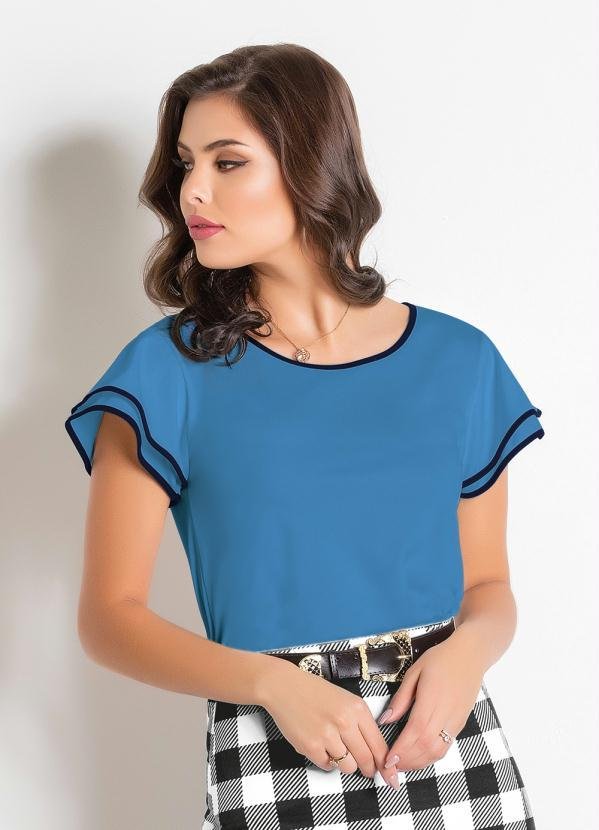Imagem principal Blusa Detalhe em Marinho Azul Rosalie Rosalie