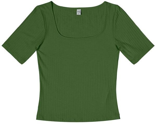 Imagem principal Blusa em Ribana Canelada Verde Rovitex Rovitex