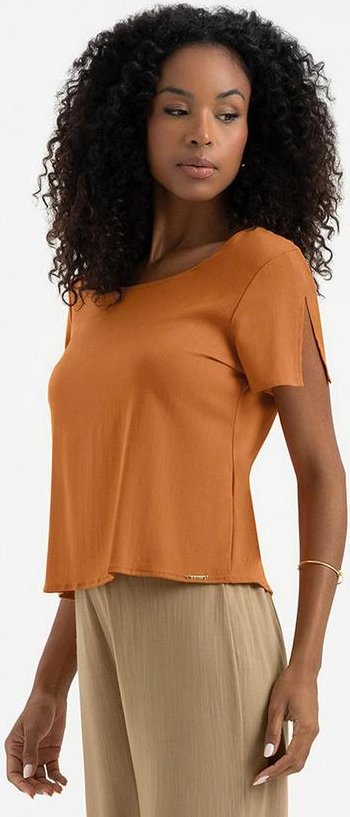 Imagem principal Blusa em Viscose Laranja Escuro Cativa Cativa