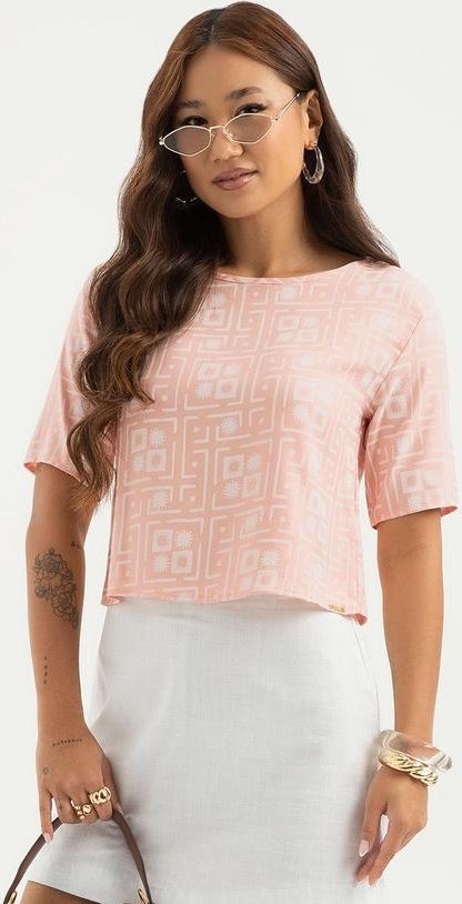 Imagem principal Blusa em Viscose Rosa Claro Cativa Cativa