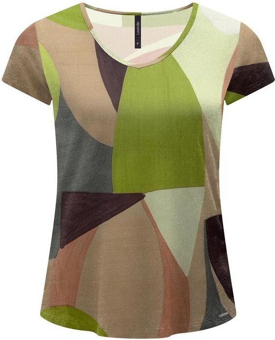 Imagem principal Blusa Estampada D com Decote em V Verde Lunender Lunender