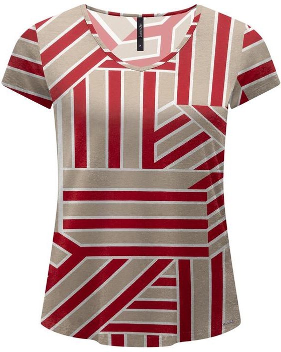 Imagem principal Blusa Estampada D com Decote em V Vermelho Lunender Lunender