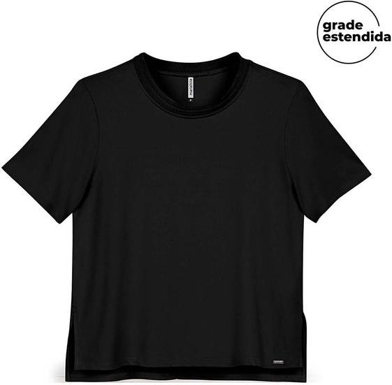Imagem principal Blusa Feminina Abertura Lateral Preto Marialícia Marialícia