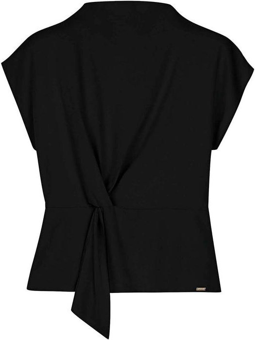 Imagem principal Blusa Feminina Amarração com Nó Preto Marialícia Marialícia