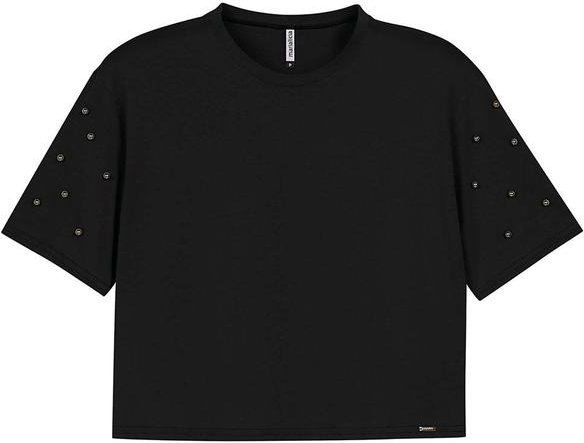 Imagem principal Blusa Feminina Aplicações de Pérolas Preto