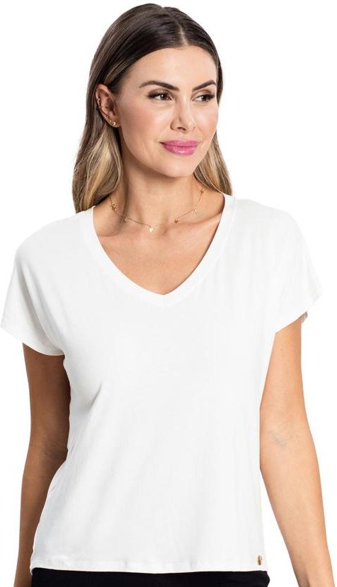 Imagem principal Blusa Feminina Branco Rovitex Rovitex