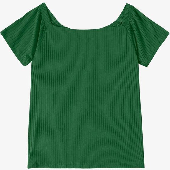 Imagem principal Blusa Feminina Canelada Verde INFINITA COR INFINITA COR
