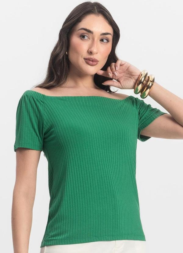 Blusa Feminina Canelada Verde
