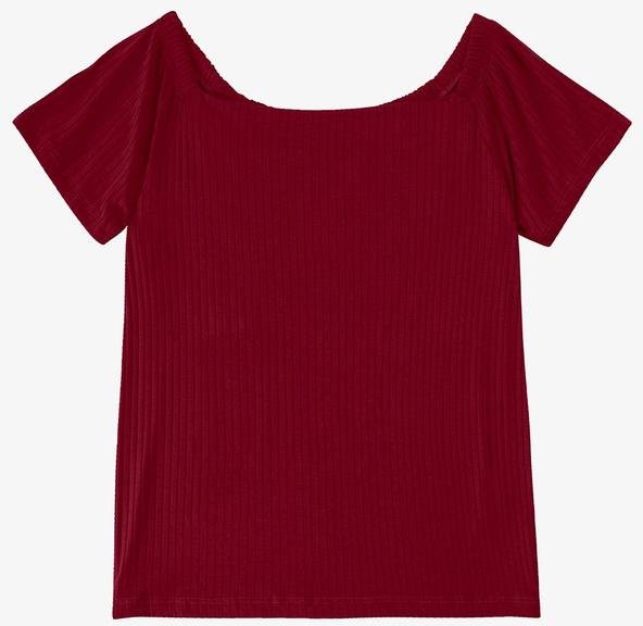 Blusa Feminina Canelada Vermelho