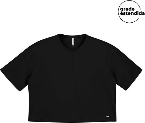 Blusa Feminina com Recorte Frontal Preto