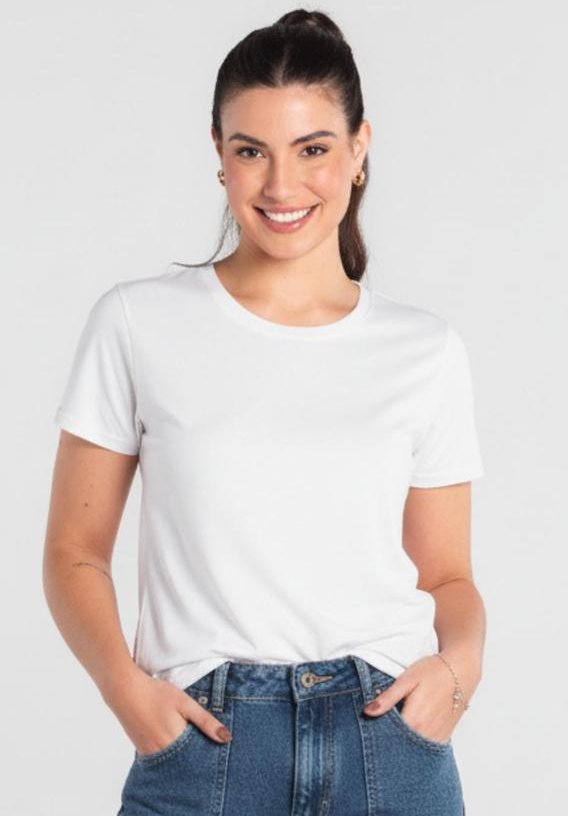 Blusa Feminina em Algodão Just Basic Branco