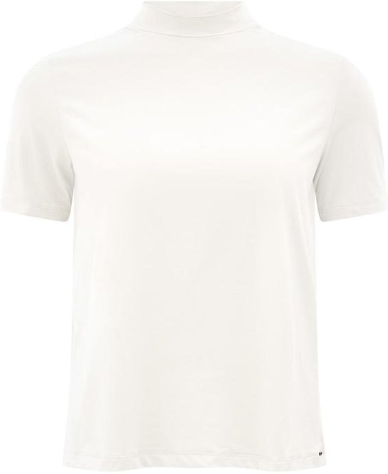 Blusa Feminina em Malha e Gola Alta Branco