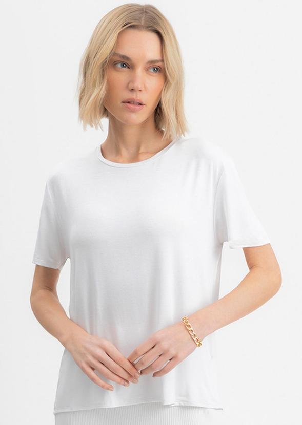 Imagem principal Blusa Feminina em Malha Viscose Branco Essendi Essendi