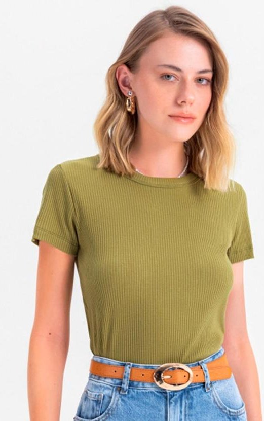 Blusa Feminina em Ribana Verde