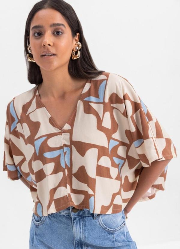 Imagem principal Blusa Feminina em Viscose Marrom Essendi Essendi
