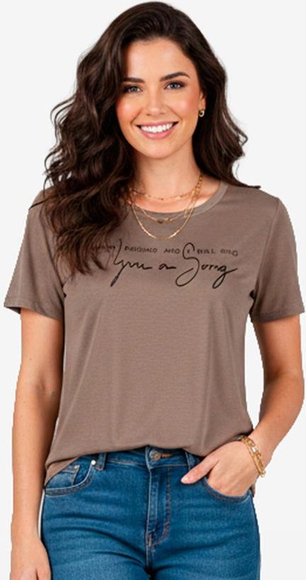 Blusa Feminina em Viscotricot Marrom