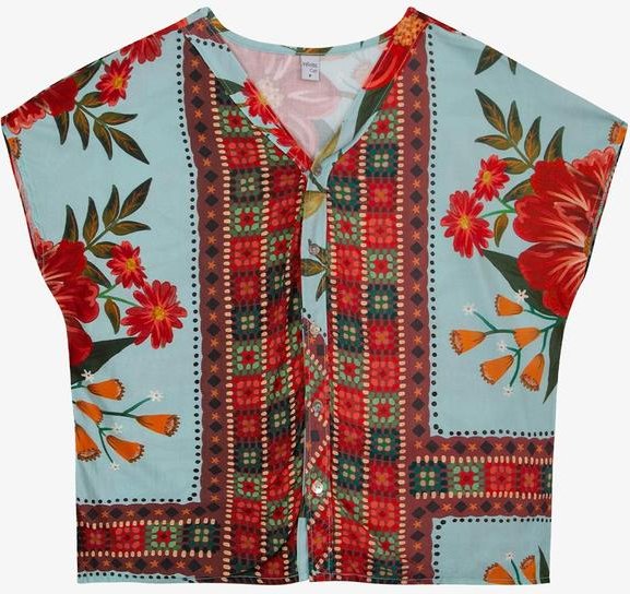 Imagem principal Blusa Feminina Estampada Infinita Cor Azul INFINITA COR