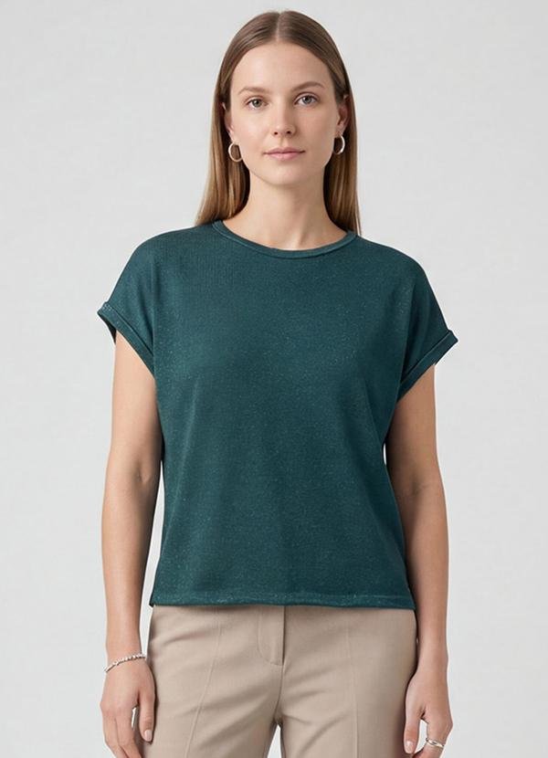 Blusa Feminina Manga Cavada Verde