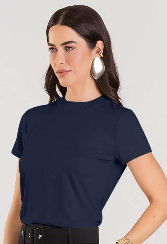 Imagem principal Blusa Feminina Manga Curta Azul Dianna Dianna