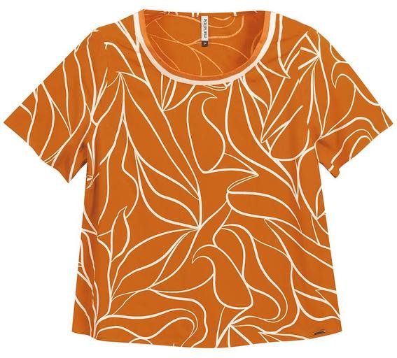 Imagem principal Blusa Feminina Minimalista Laranja Marialícia Marialícia