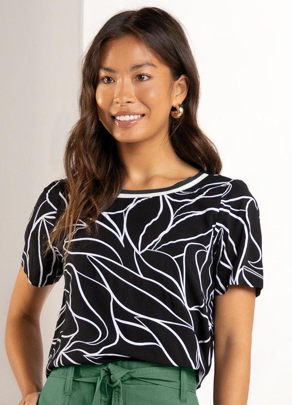 Imagem principal Blusa Feminina Minimalista Preto Marialícia Marialícia