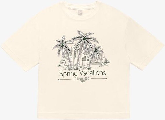 Imagem principal Blusa Feminina Over com Estampa e Glitter Bege Rovitex Rovitex