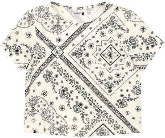 Imagem principal Blusa Feminina Padronagem Floral Bege Marialícia Marialícia