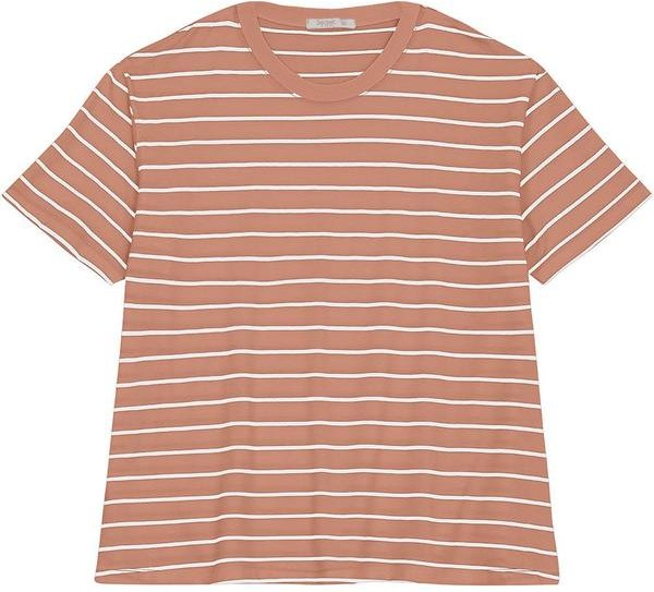 Imagem principal Blusa Feminina Plus Size Gola Redonda Marrom Secret Glam Secret Glam