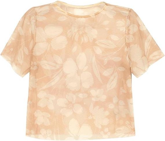 Imagem principal Blusa Feminina Tule Floral Amarelo Marialícia Marialícia