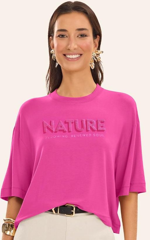 Imagem principal Blusa Feminina Viscotorcion Rosa Rovitex Rovitex