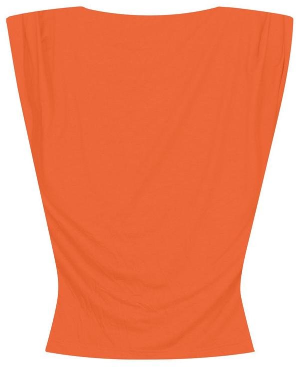 Blusa Justa em Viscose Stretch Laranja