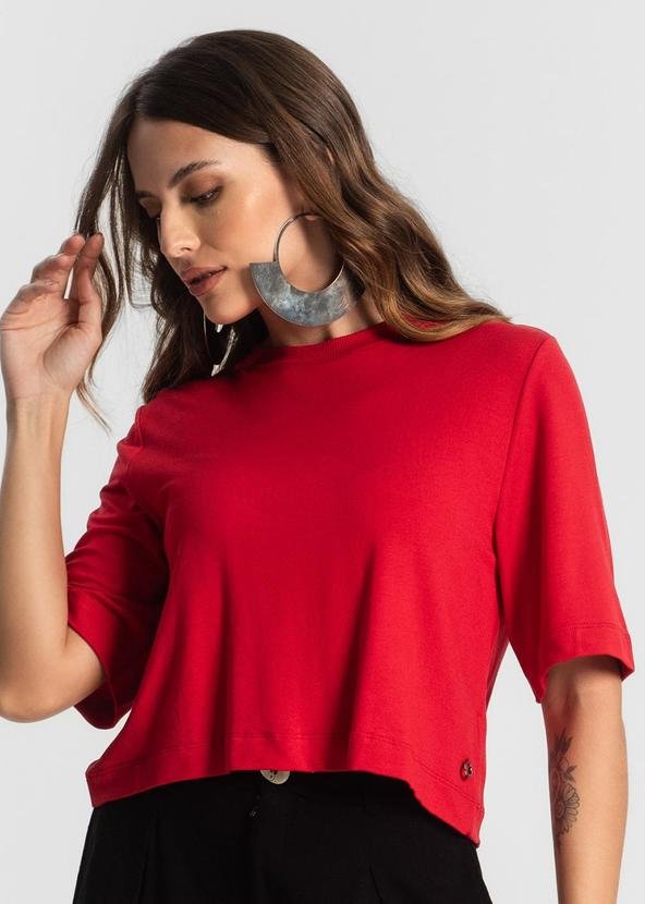 Imagem principal Blusa Manga Curta em Molecotton Vermelho Endless Endless