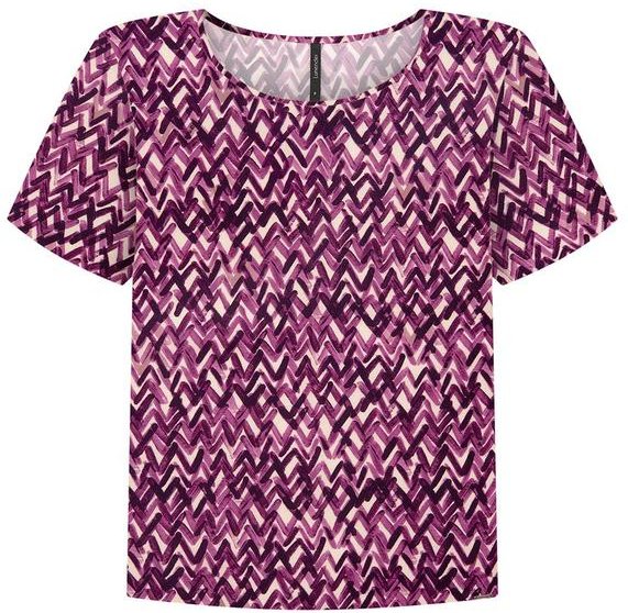 Imagem principal Blusa Manga Curta em Viscose Estampada Roxo Lunender Lunender