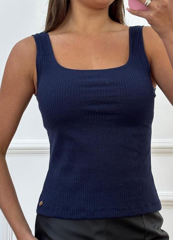 Imagem principal Blusa Regata Canelada Azul Doce Tom Doce Tom