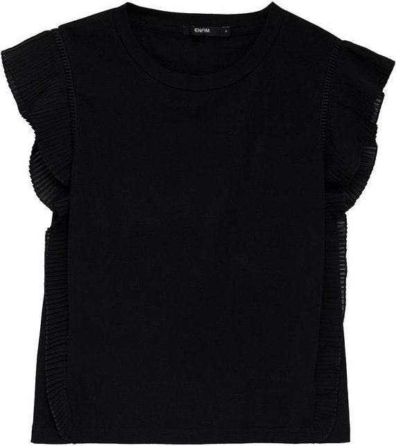 Imagem principal Blusa Slim com Plissado Preto Enfim Enfim