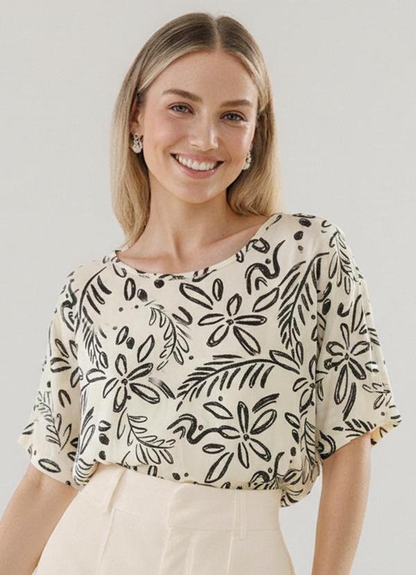 Imagem principal Blusa Tropical Preto Fakini Fakini