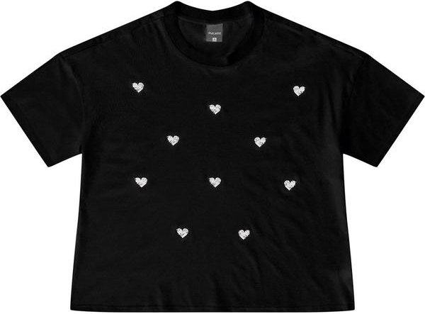 Imagem principal Camiseta Ampla Coração Bordado Preto Malwee Malwee