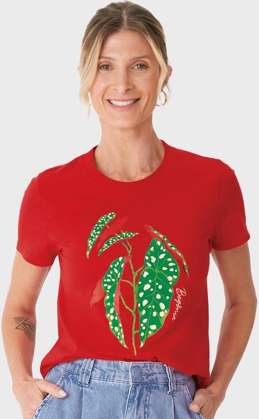 Imagem principal Camiseta Begônia em Malha Vermelho Malwee Malwee